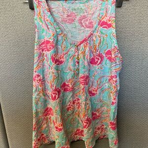 Lily Pulitzer jelly fish blouse size small perfect preloved condition
